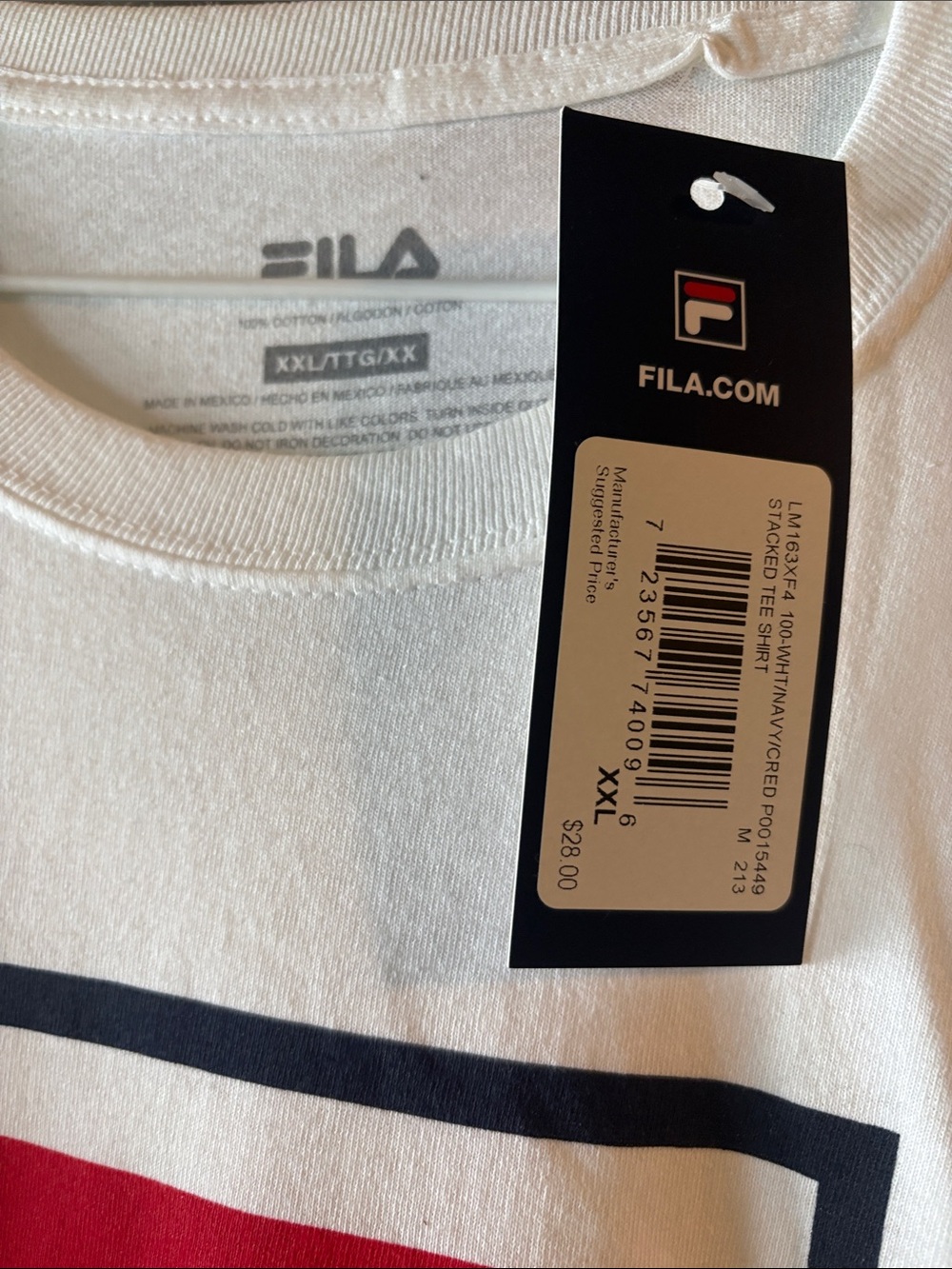 New With Tags Fila Men’s XXL Tee - Picture 2 of 3